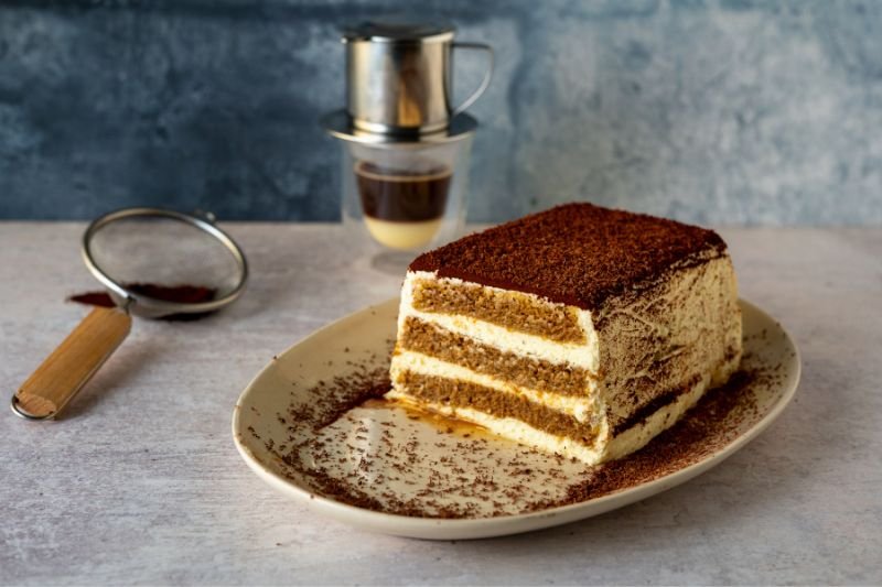 Vietnamese Coffee Tiramisu Cake