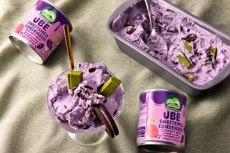 Ube Oreo Ice Cream with Matcha KitKat